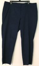 Izod women navy blue straight leg cropped golf pants size 18 - £9.56 GBP