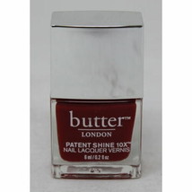 Butter London Patent Shine 10X Mini Nail Lacquer Her Majesty Red 0.2 Ounces - $8.90