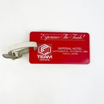 Vintage 1985 Toyota Team Imperial Hotel Tokyo Japan Luggage Label Tag Co... - $19.99