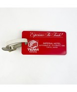 Vintage 1985 Toyota Team Imperial Hotel Tokyo Japan Luggage Label Tag Co... - $27.41 CAD