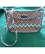 Vera Bradley Handbag Brown/Teal/White Pattern - $39.83 CAD