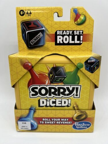 Hasbro Sorry! Diced Game Board Travel Game Night Family Ready Set Roll - £9.58 GBP