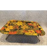 MCM Vintage Flower Power Lap Tray With Folding Legs 1960’s - $55.87 CAD