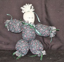 Hand Crafted Rag Hair Doll Stuffed Toy Doll Handmade - $129.12 MXN