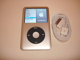Apple I Pod Classic 6TH Gen. Cu St Om SILVER/BLACK 80GB...NEW Battery... - $139.99