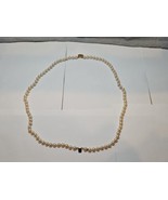 Vintage Imitation Pearl/Pearl-Like Necklace, Gold Tone Clasp. 30.5&#39;&#39; Length - £14.88 GBP