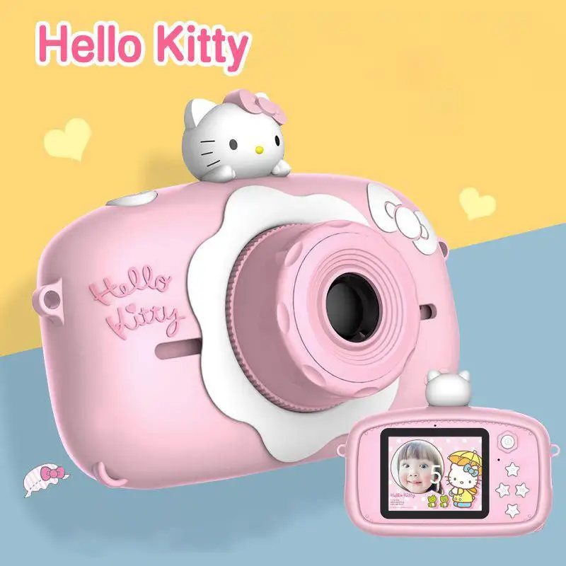 4000W Pixels Kawaii Sanrio Hello Kitty Toy Camera Anime Figure Portable - £59.02 GBP+