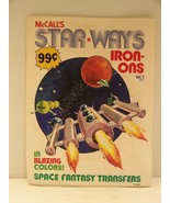 VINTAGE McCALL&#39;S STAR WAYS IRON ONS VOL. 7 1978 COLOR SPACE FANTASY TRAN... - $17.98