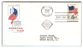 Scott #1173 1960 American Flag 4c First Day Cover FDC Honolulu HI - $8.09