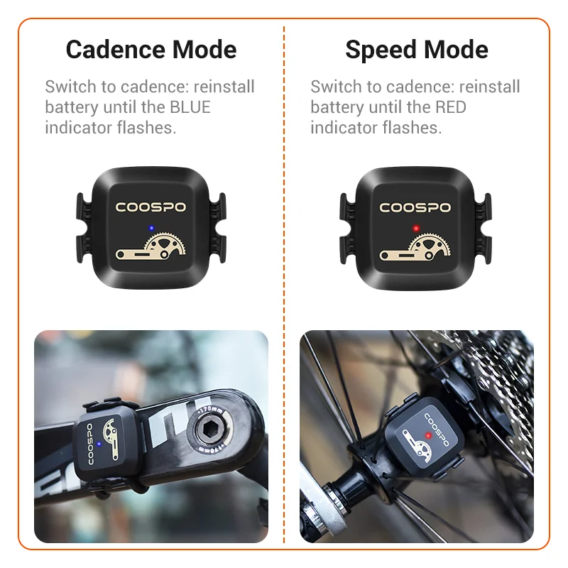 Sporting CooSpo BK467 Speed / Cadence Sensor Bluetooth  ANT+ Waterproof  RoadBik - £38.95 GBP