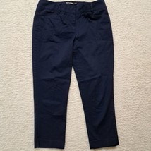 Womens 7th Avenue New Yor Capri Pants Size 4 Blue 32/23 - £12.24 GBP