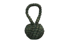 [Pack Of 2] Antique Seaworn Bronze Cast Iron Sailors Knot Door Stopper 10&quot;&quot; - £41.00 GBP