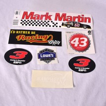 Lot of 7 Vintage NASCAR Racing Stickers Petty, Earnhardt, Martin, Lowes/Johnson - £7.27 GBP