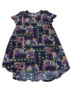 Girls LuLaRoe Adeline Floral Patchwork Dress Size 8 - $446.48 MXN