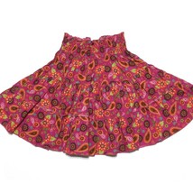 Vintage 90s Copper Key Girls Colorful Circle Skirt Size 12 Elastic Waist - £12.97 GBP