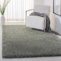 SAFAVIEH Royal Shag Collection Area Rug - 5'3" x 7'6", Green, 2-inch Thick Ideal - $220.99