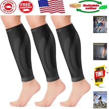 Lightweight Calf Compression Sleeves for Sports &amp; Recovery - 3 Pairs Inc... - $663.47 MXN