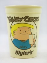 VINTAGE 1983 Louisiana Plastics Wyler&#39;s Family Circus Billy Plastic Cup  - £11.62 GBP