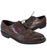 O&#39;Sullivan Executive Imperial Mens Brown Oxford Wingtips 10 D Made In USA - $49.50