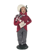 Byers Choice 1990 Male Carol with Santa N Pole Post Card Letter Signed D... - £32.45 GBP