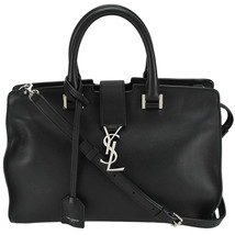 Saint Laurent Small Cabas Handbag 2way Monogram Black - $1,999.00