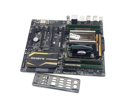 Gigabyte GA-X99-UD4 Gaming Motherboard i7-5930K Cpu 16GB DDR4 Ram - $276.21