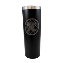 Pi Math Symbol on Baked Pie Black 20oz Skinny Tumbler LA5075 - $19.99