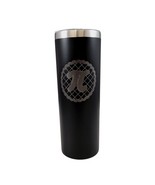 Pi Math Symbol on Baked Pie Black 20oz Skinny Tumbler LA5075 - $19.99