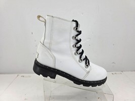 Sorel Womens NL3954-100 Lennox Leather Waterproof White Combat Boots Siz... - $49.88