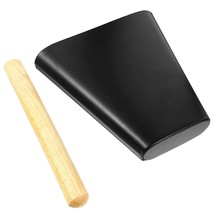 6 Inch Metal Cowbell With Wooden Mallet Percussion Cow Bells Noise Maker Musical - £41.66 GBP