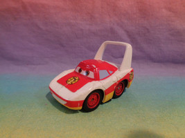 Disney Pixar Cars Mini Plastic Plymouth Red White Car - $3.22
