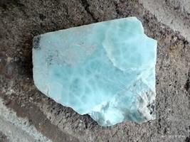 100% Natural LARIMAR &quot;Dolphin Atlantis Stone&quot; Crystal Slab Healing Stone 25 gram - £23.97 GBP