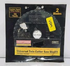 Craftsman 926677 Universal Twin Cutter Saw Blades 36-Tooth Carbide Tipped - £29.88 GBP
