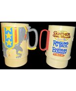 Vtg RINGLING BROS. AND BARNUM &amp; BAILEY CIRCUS 3D Plastic Mug x2 Lot Cups... - €8,68 EUR