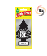 12x Packs Little Trees Single Black Ice Scent Hanging Trees | Prevents O... - £12.66 GBP