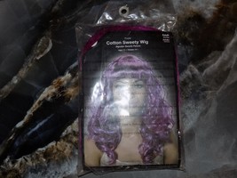 Halloween Purple Cotton Sweety Wig Adult One Size NEW - £21.30 GBP