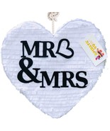 17&quot; Tall Mrs &amp; Mrs Heart Pinata White Color Wedding Party Decoration Bri... - $39.99