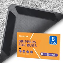 ZONGOOL 8 PCS Rug Tape, Reusable Washable Carpet Tape, Sided - £11.76 GBP