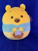 Squishmallow 10&quot; Plush Disney Winnie The Pooh Bear Easter Basket New With Tags - £29.77 GBP