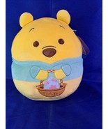 Squishmallow 10&quot; PLUSH DISNEY WINNIE THE POOH BEAR EASTER BASKET NEW WIT... - £29.20 GBP