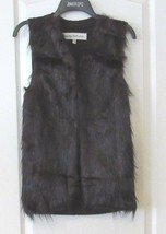 Sebby Collection Faux Fur Sweater Back Vest Burgundy Women&#39;s Sz. M NWT T... - $419.94 MXN