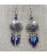 Vintage Earrings Tribal Sterling Silver Dream Catchers 2.25 Inch Dangle ... - $39.98 CAD