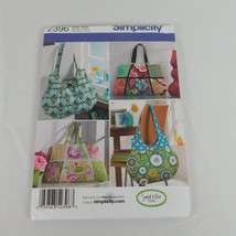 Simplicity 2396 Sweet Pea Tote Bags Purses 2 Styles Uncut Sewing Pattern... - $5.95