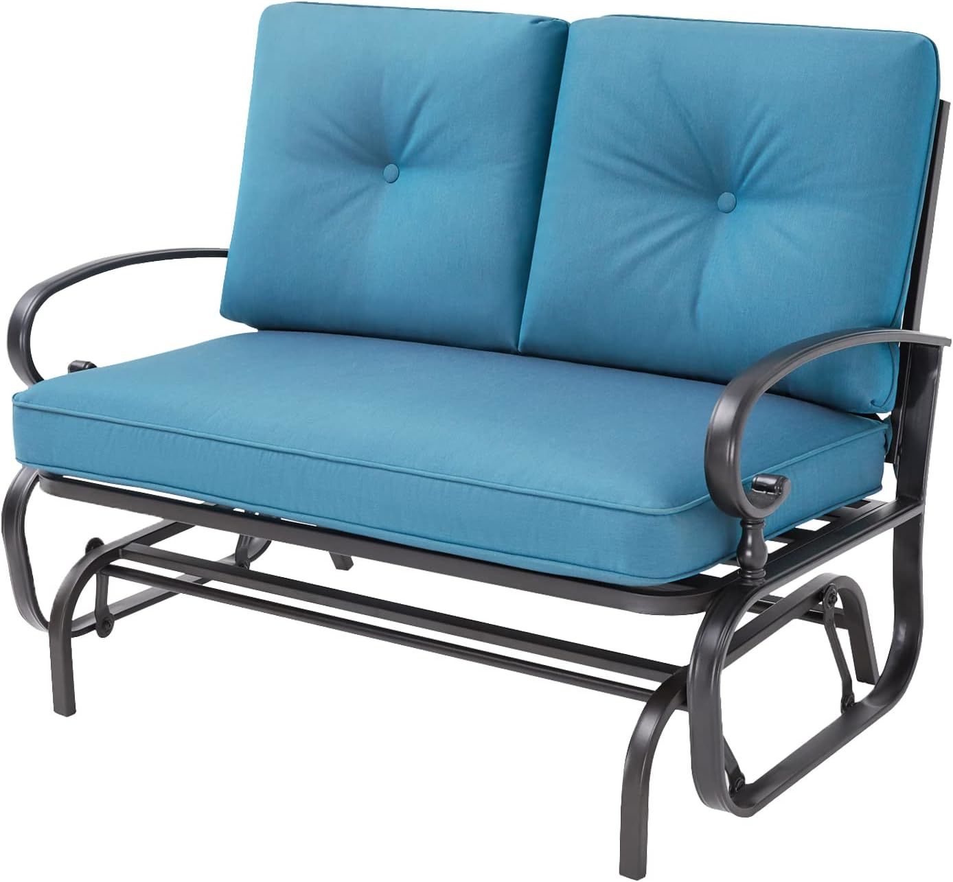 Primary image for Patiomore Outdoor Bench Patio Swing Glider Loveseat 2 Seats Rocking Chair,