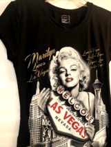 Marilyn Monroe Welcome Las Vegas Black Short Sleeve T Shirt Size L WEB APPARAL U - £8.92 GBP