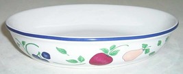 Princess House Orchard Medley Oval Vegetable Bowl 10&quot; Fruit - £23.97 GBP