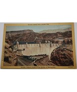 Vintage Nevada Lookout Point Bolder Dam Linen Postcard  - $5.47 CAD