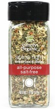 Simply Organic Spice Right Everyday Seasoning Blends, All-purpose Salt-free, ... - £9.49 GBP
