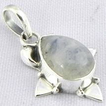 925 Sterling Silver Moonstone Handmade Necklace 18&quot; Chain Festive Gift PS-1783 - £28.67 GBP