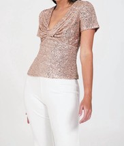 Bailey 44 lynx sequin top in GOLD - £82.02 GBP